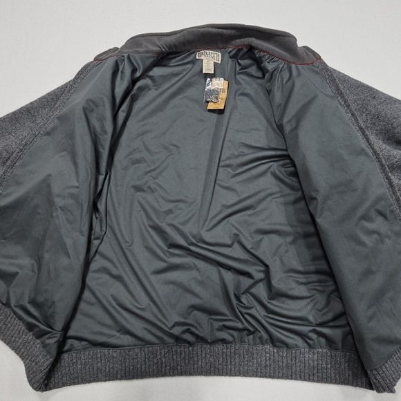 Duluth Trading Shetland Wool Windproof Sweater Mens 3XL Gray Full Zip 94204 - Picture 6 of 9